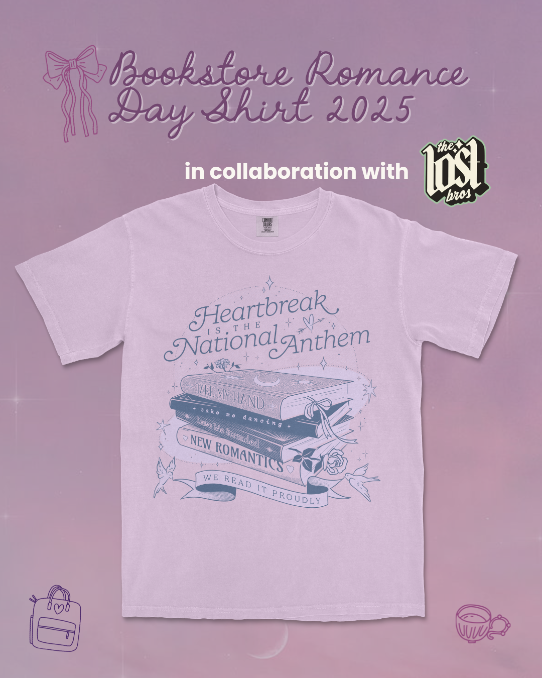 Bookstore Romance Day Tee