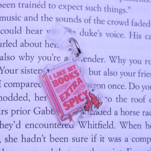 Books Extra Spicy Kindle Charm