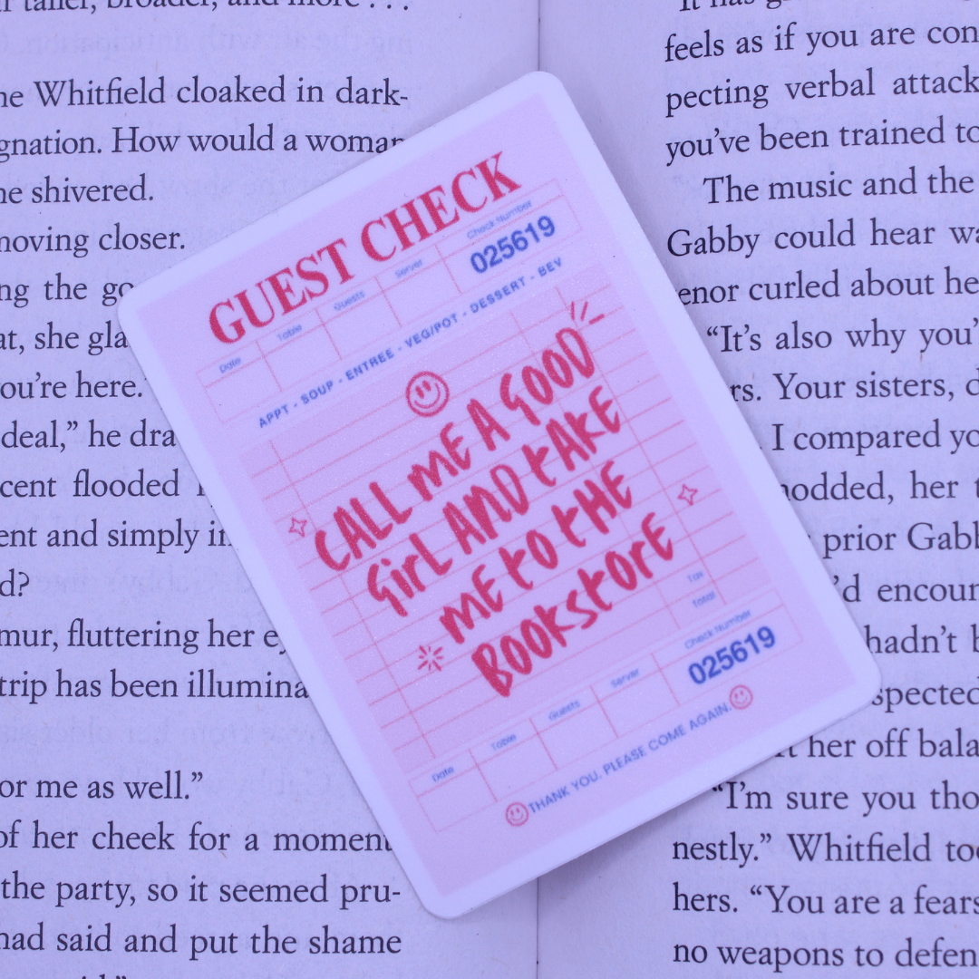 Call Me a Good Girl Guest Check Sticker