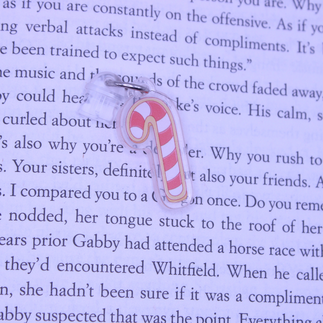 Cookie Candy Cane Kindle Charm
