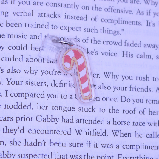 Cookie Candy Cane Kindle Charm