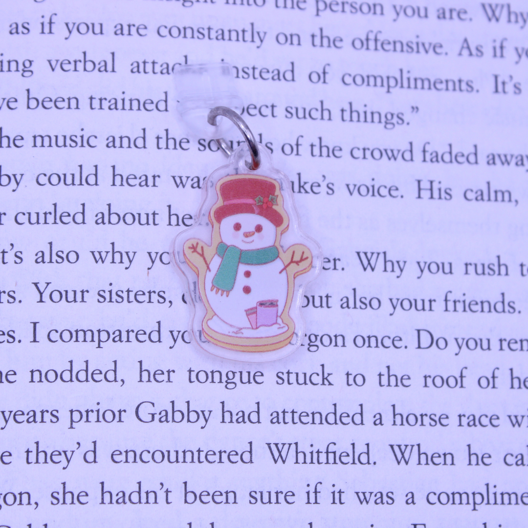 Cookie Snowman Kindle Charm