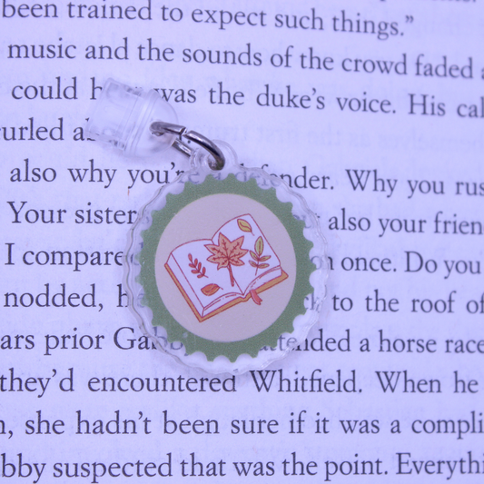 Cozy Fall Book Kindle Charm