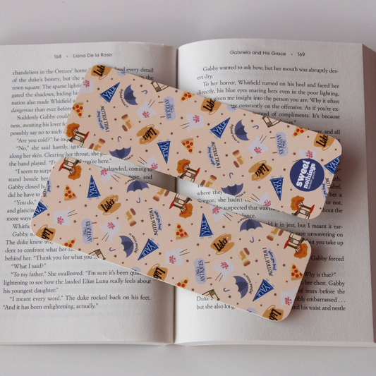Cozy Fall Small Town Bookmark
