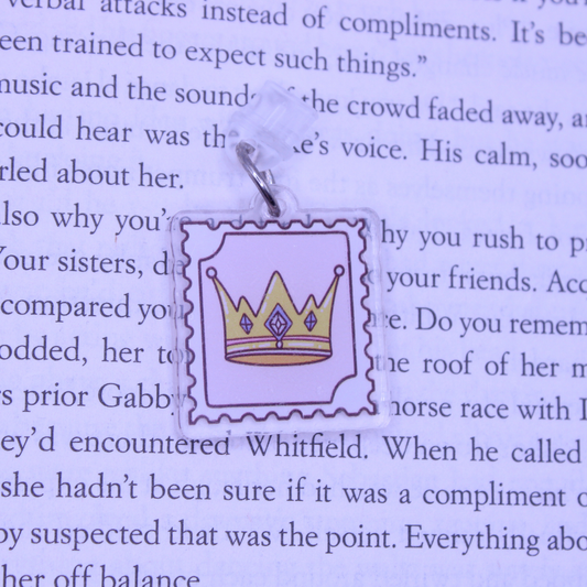 Crown Stamp Kindle Charm