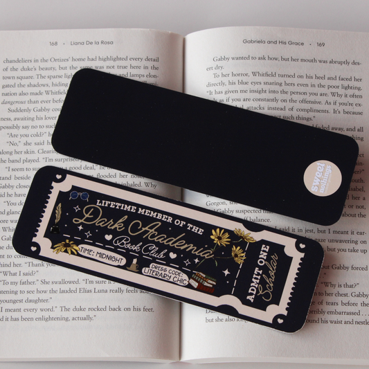 Dark Academia Book Club Bookmark