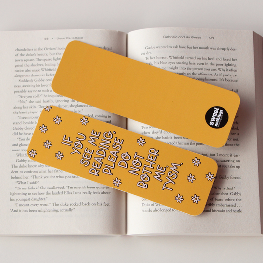 Do Not Bother Me TYSM Bookmark