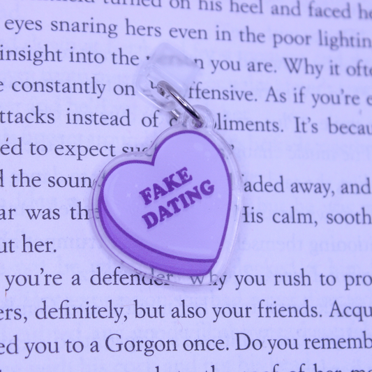 Fake Dating Candy Heart Kindle Charm