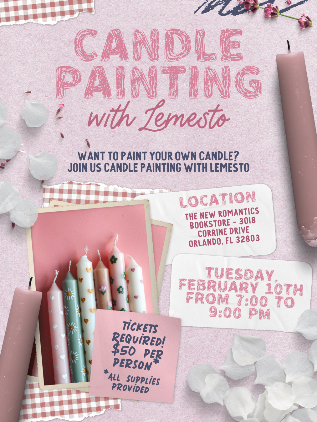 Cozy Crafting: Candle Painting