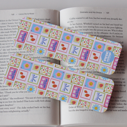 Floral Stamps Bookmark