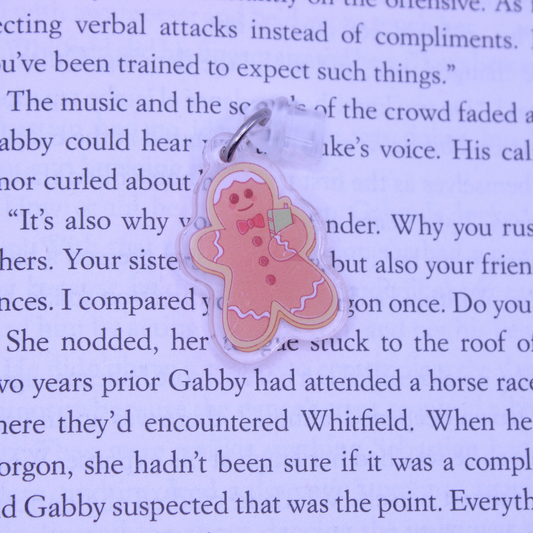 Gingerbread Cookie Kindle Charm