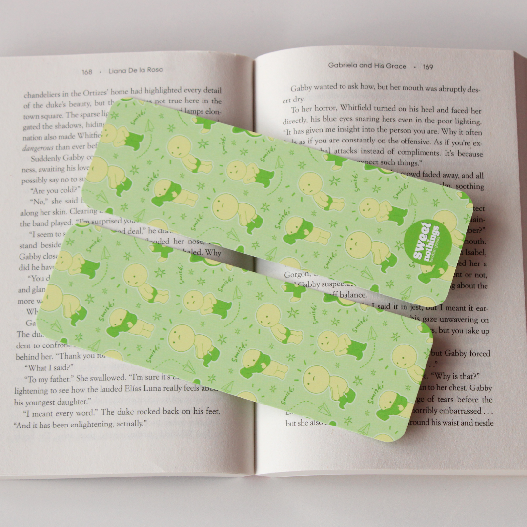 Green Smiski Bookmark