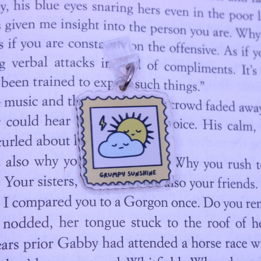 Grumpy Sunshine Kindle Charm