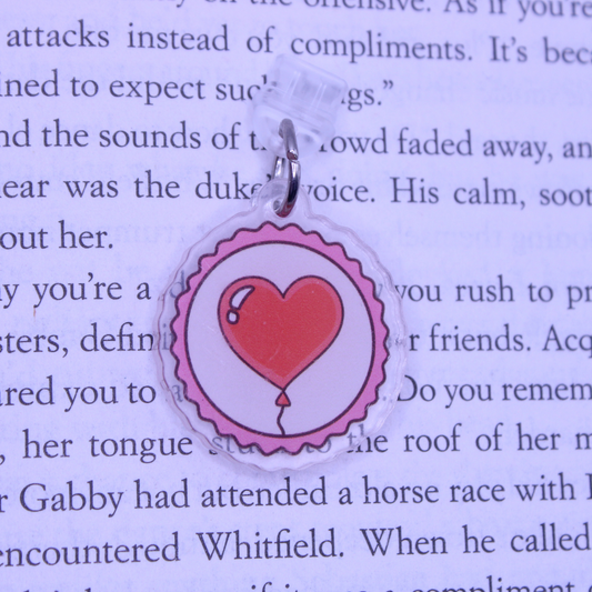 Heart Balloon Kindle Charm