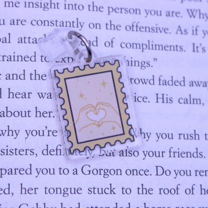 Heart Hands Stamp Kindle Charm