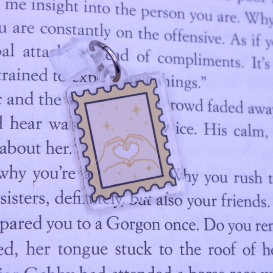 Heart Hands Stamp Kindle Charm