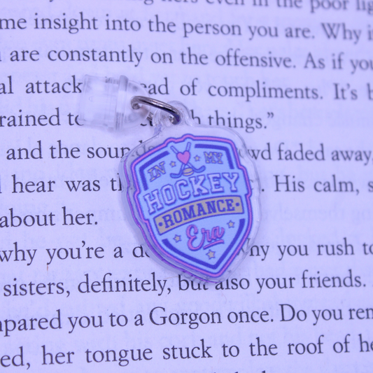In My Hockey Romance Era Kindle Charm