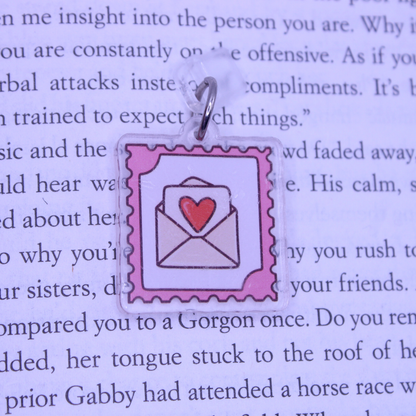 Love Letter Stamp Kindle Charm