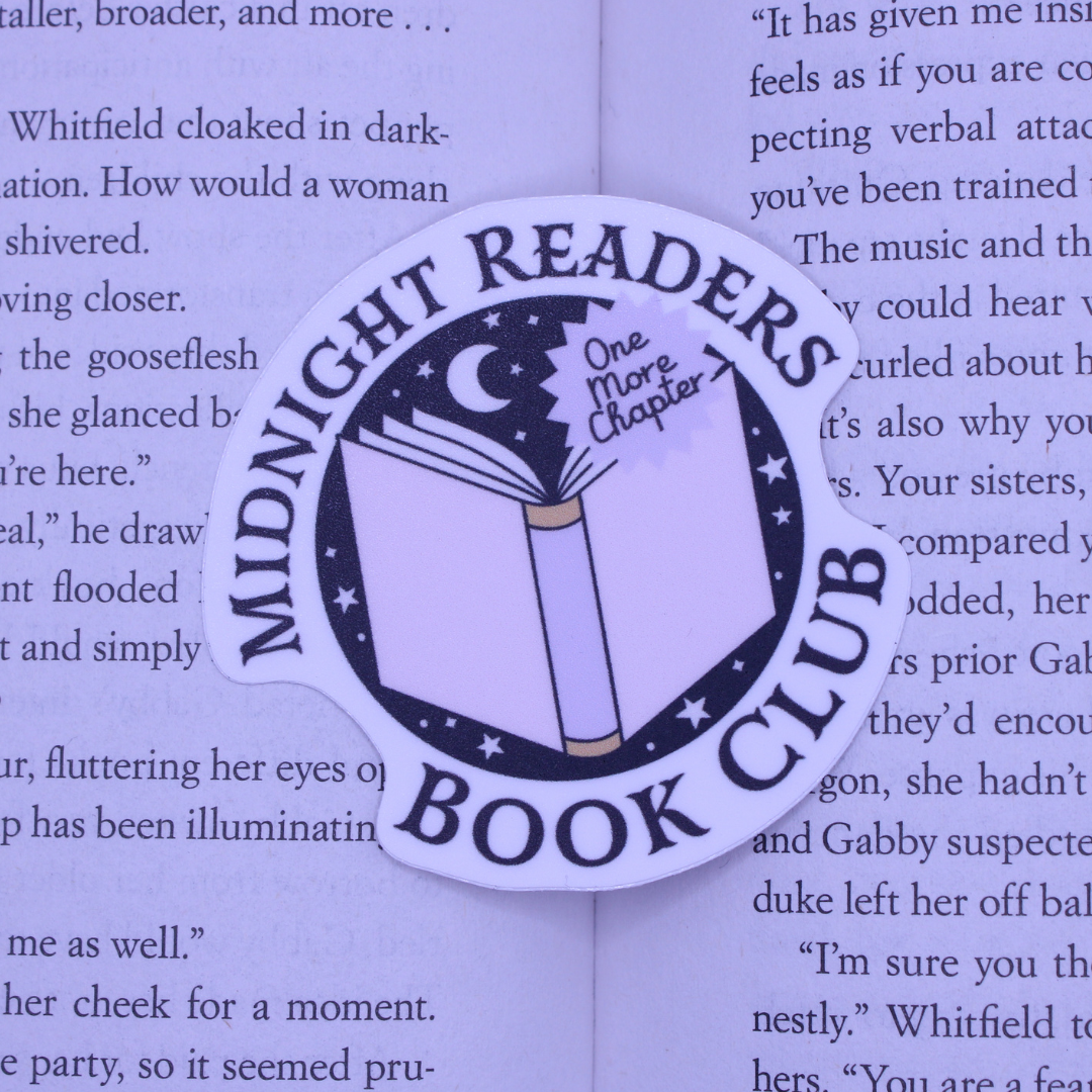 Midnight Readers Book Club Sticker