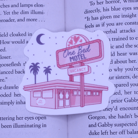 One Bed Motel Sticker