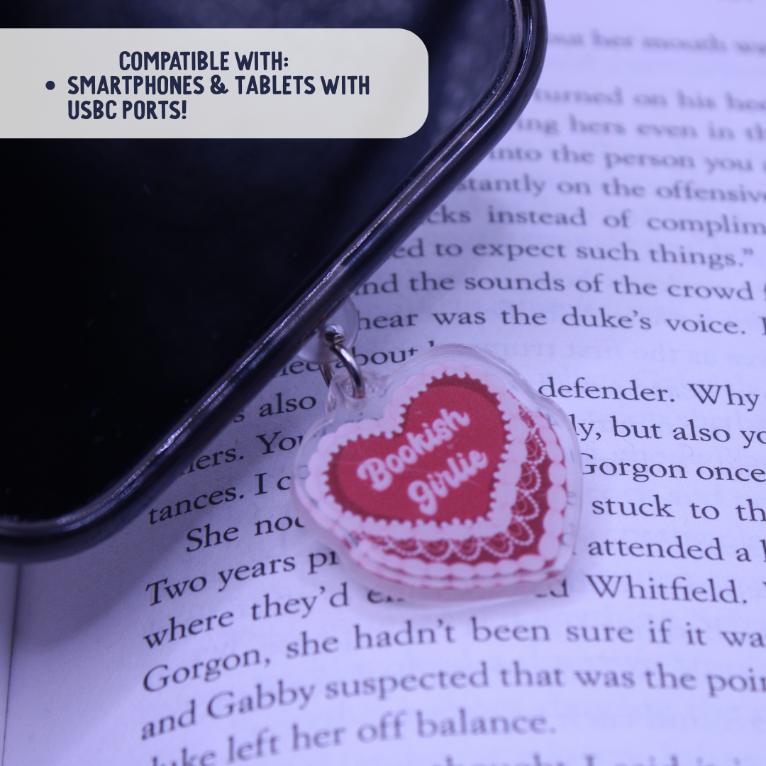 Shh I'm Reading Kindle Charm
