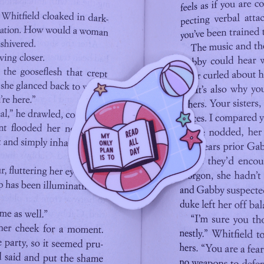 Read All Day Sticker