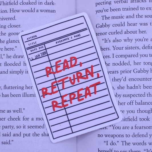 Read Return Repeat Sticker