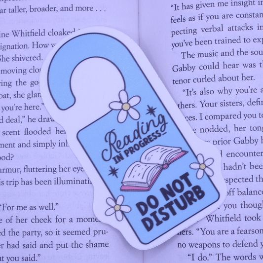 Reading in Progress Sticker