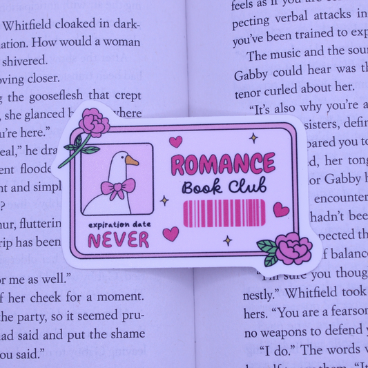 Romance Book Club Goose Sticker