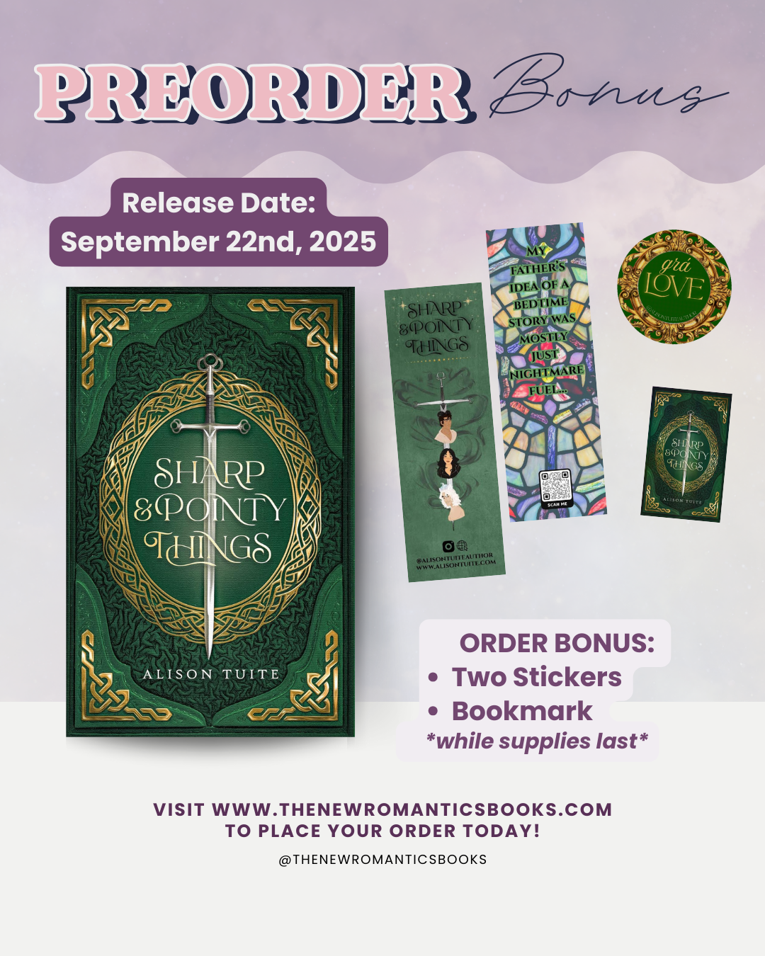 [PREORDER] Sharp & Pointy Things