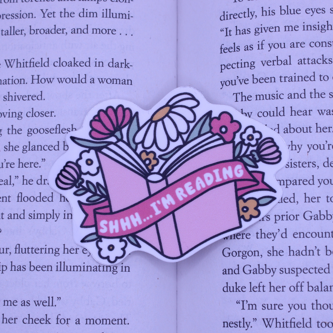 Shh I'm Reading Sticker