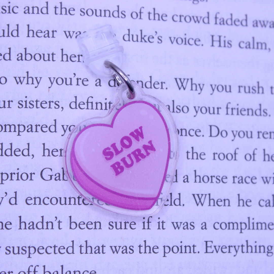 Slow Burn Candy Heart Kindle Charm