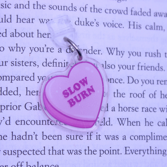 Slow Burn Candy Heart Kindle Charm