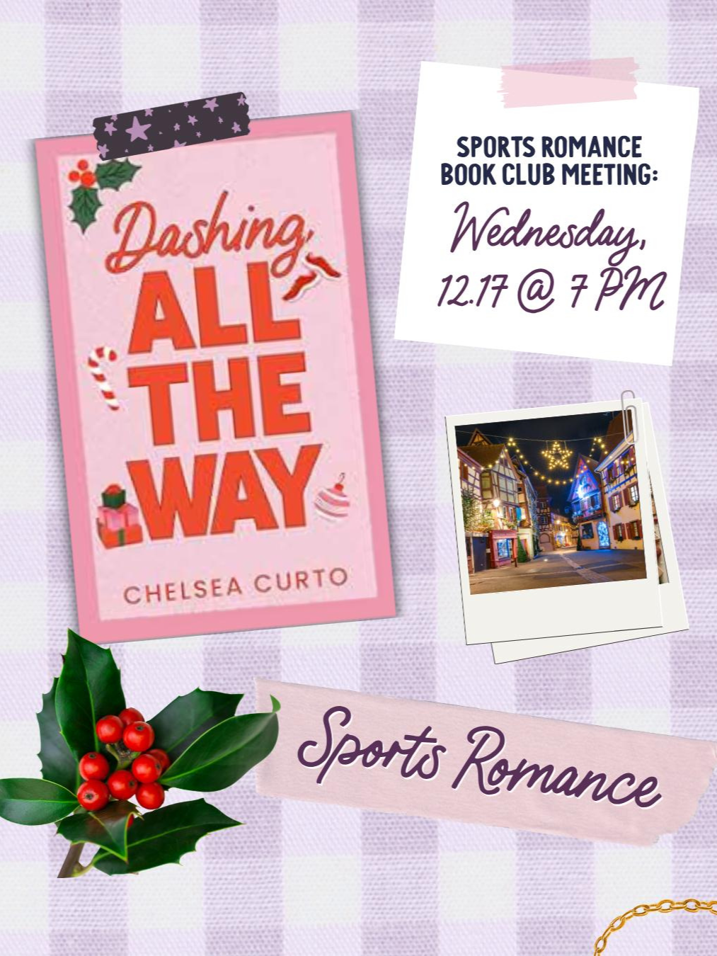 Sports Romance Book Club | Dashing All The Way