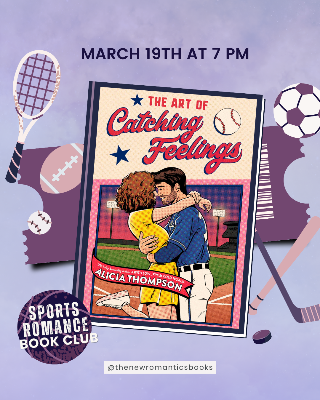 The Art of Catching Feelings | March Sports Romance Book Club Pick