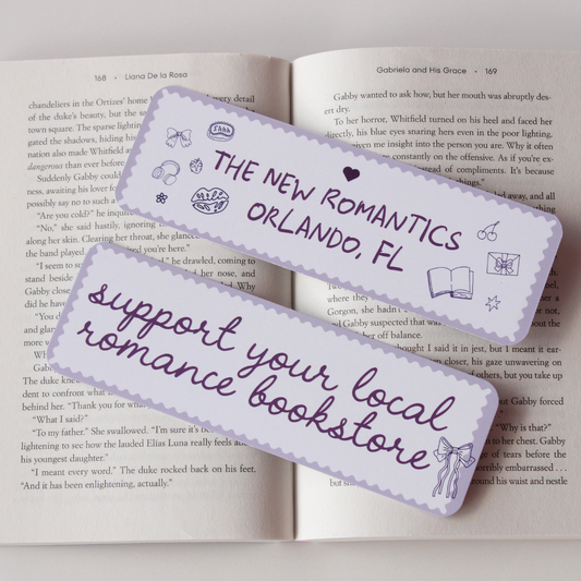 Support Your Local Romance Bookstore [Purple] Bookmark