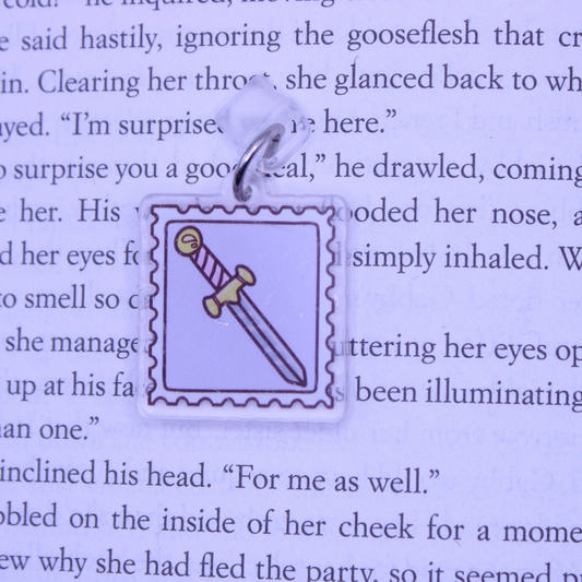 Sword Stamp Kindle Charm