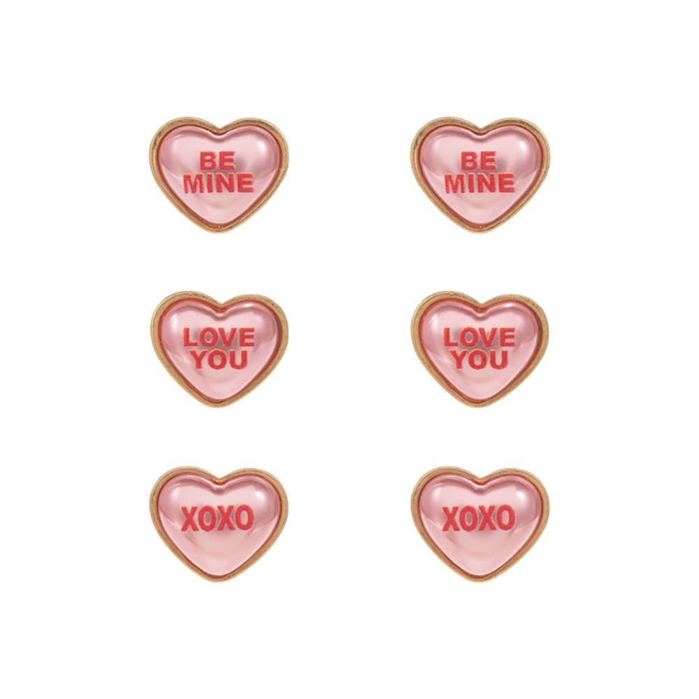 3Pairs Stud Earrings